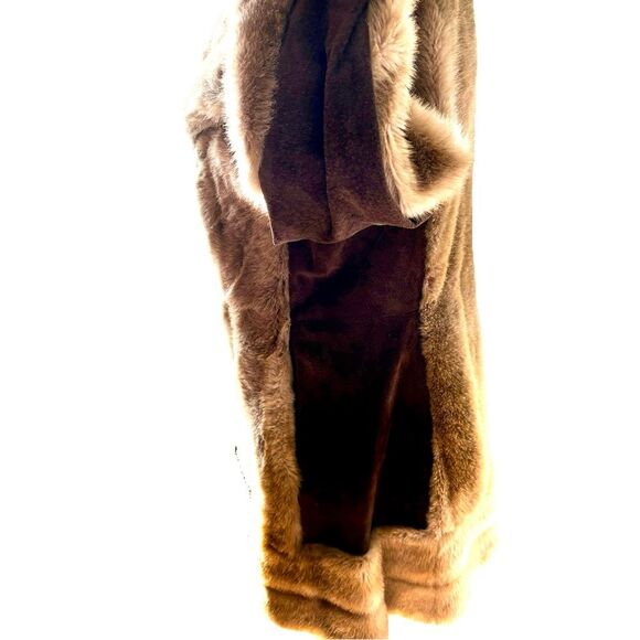 Tissavel Faux Fur Suede Jacket | Vintage | Bohemian, Fully Lined | Fits like Med - Picture 4 of 9